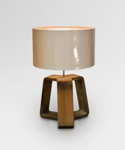 लेयर टीक टेबल लैंप