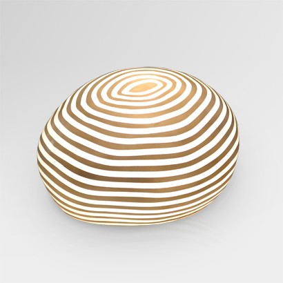 Zebra Stone gulvlampe stor