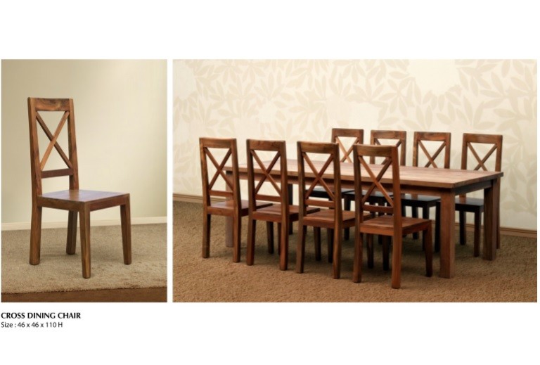 クロス木製ダイニングセット家具