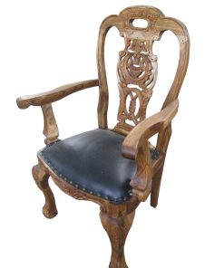 Demang Sandalye Siyah Deri mobilya