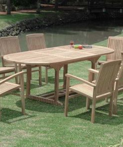 NJS 06-Yeni Java Oval dış masa seti