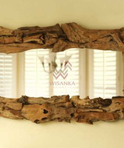 बाली लकड़ी का दर्पण