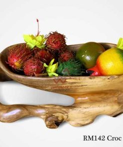Croc लकड़ी का कटोरा