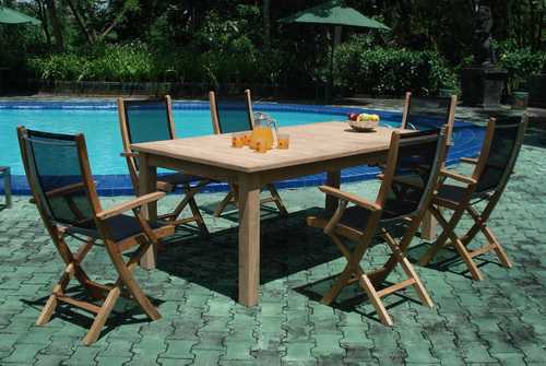 TBM03 Monica sillón plegable + mesa rectangular