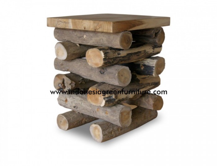 Wolo Stick Hocker mit Holzplatte