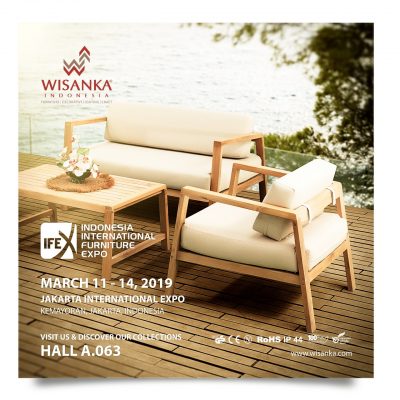 Wisanka Indonesia IFEX 2019 Outdoor Living Set Furniture 400x400
