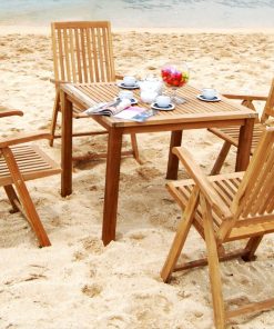 Wooden Milton Reclainer Dining Set