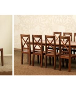 Cross Wooden Dining Set Furniture