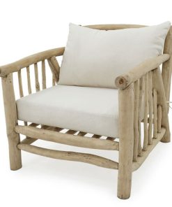 Deka 1 seater teak branch furniture