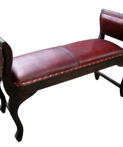Hamburg bench Red Leather