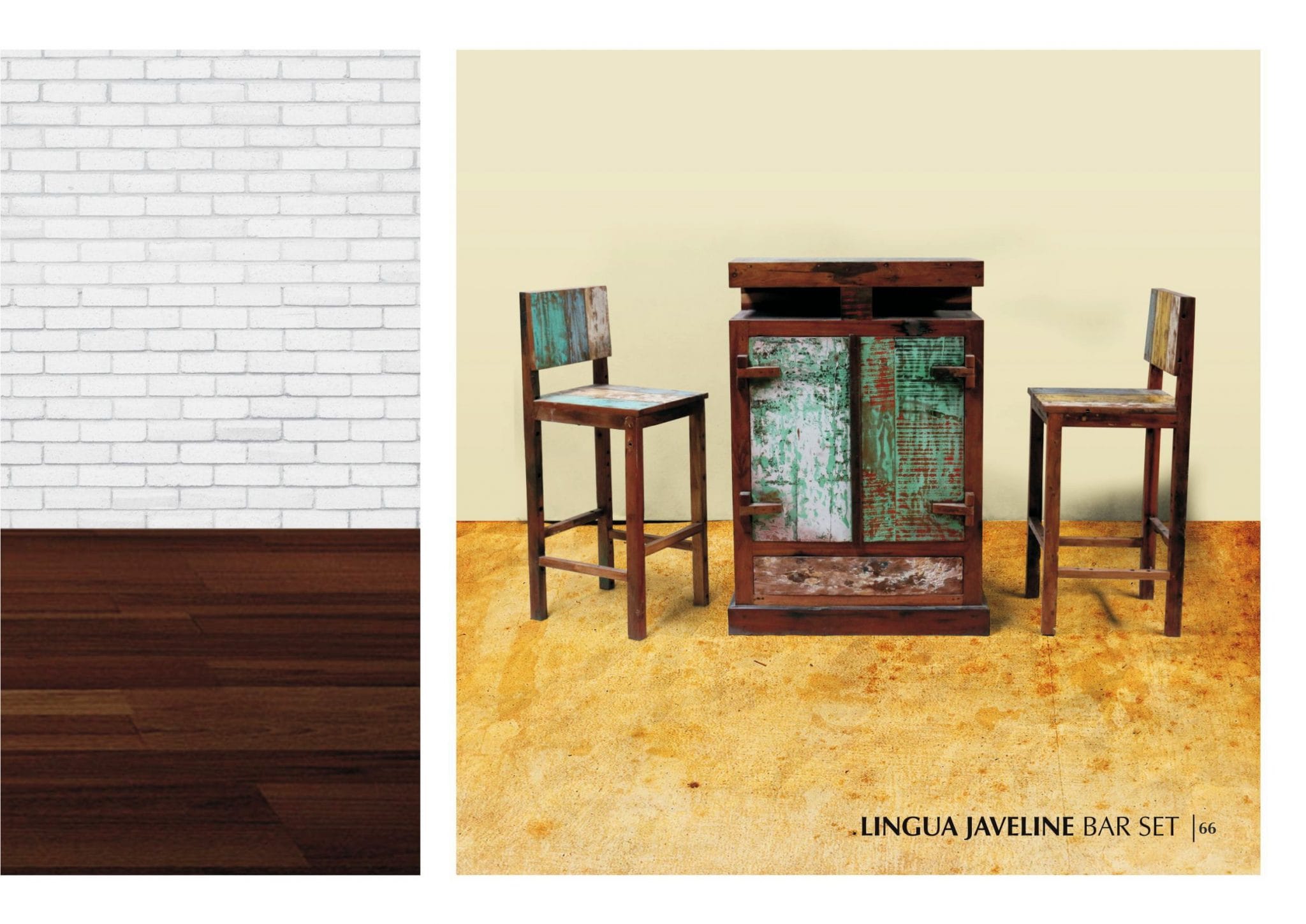 Lonia Wooden Living Set