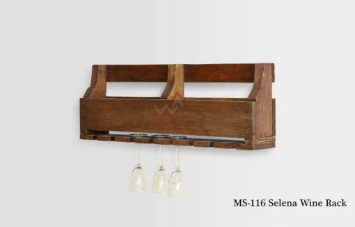 Selena Wooden Wine Rack