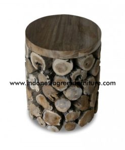 Hono Stool Round With Wooden Top